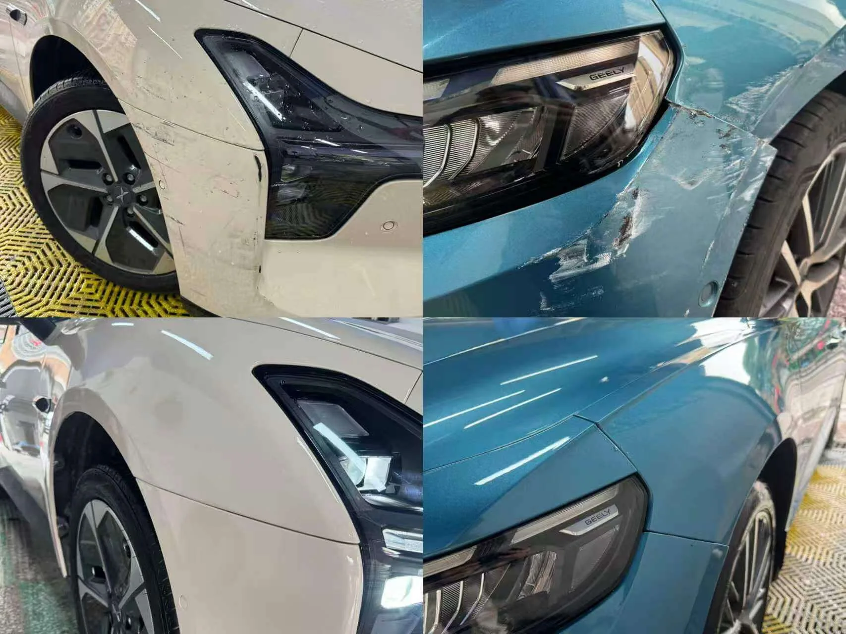 Condition evidence documented during a vehicle inspection