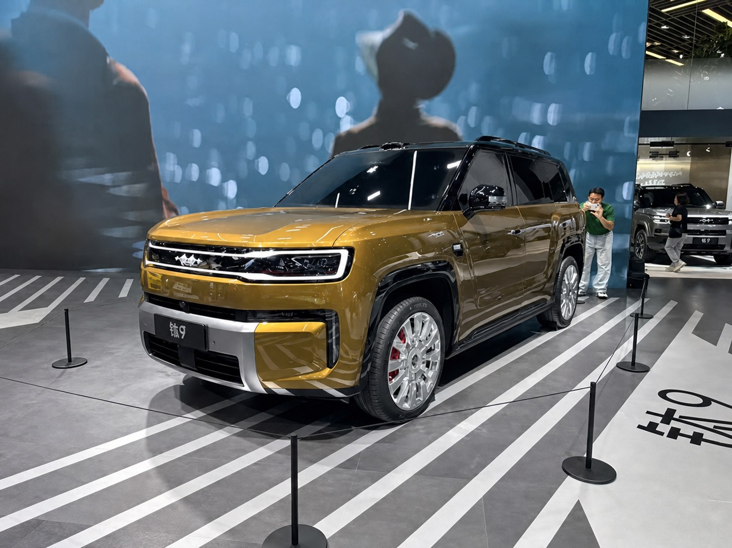 Gold Fangchengbao Tai 9 displayed at the Chengdu Motor Show