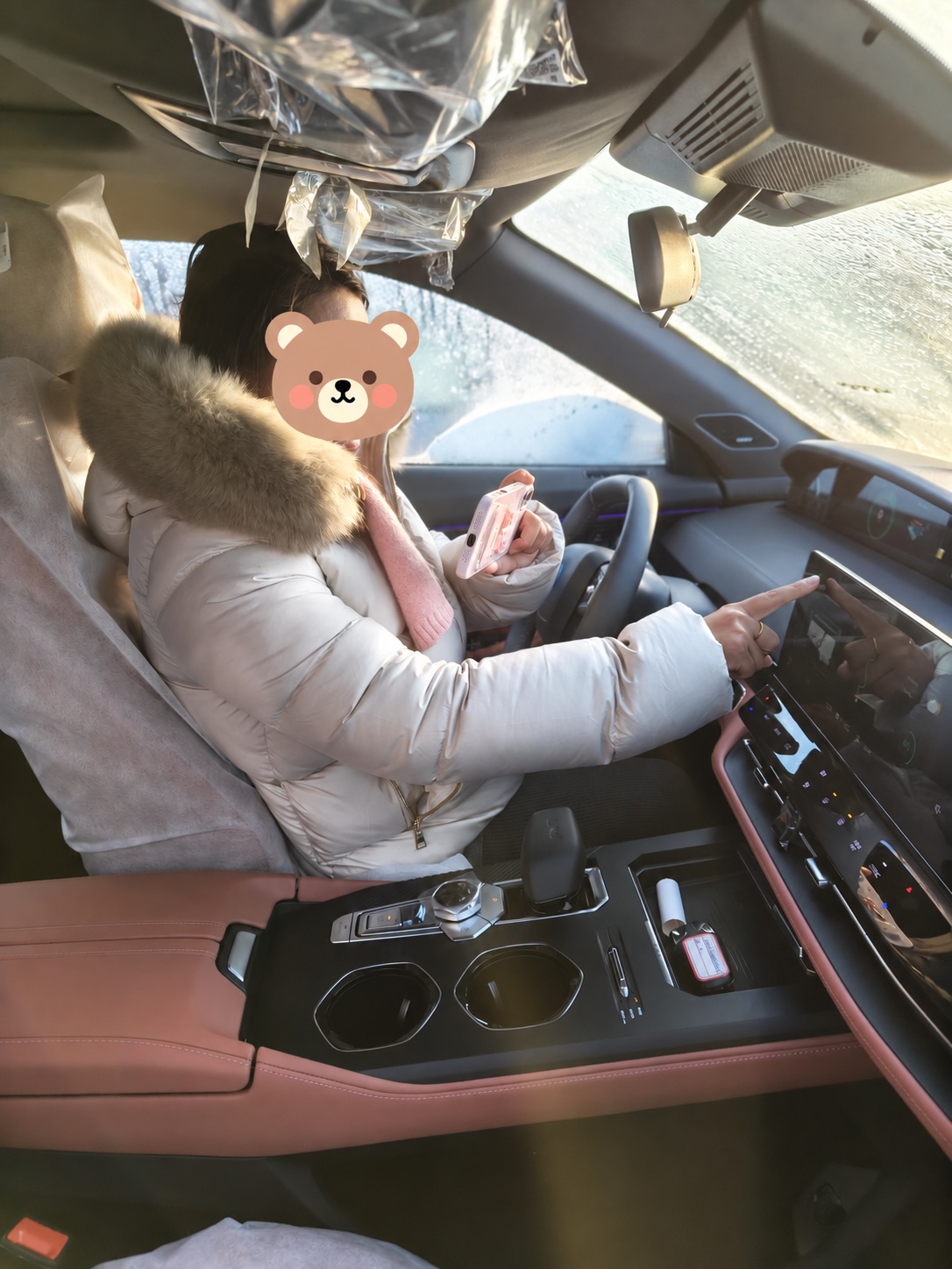 SauriVehicle checking in-cabin systems inside a Changan UNI-K