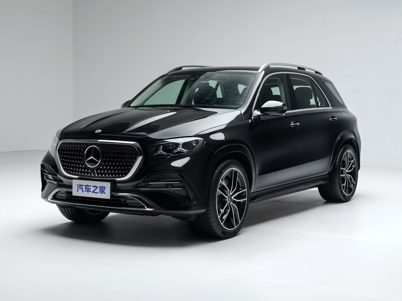 Black China-built Mercedes-Benz GLE L viewed from the front