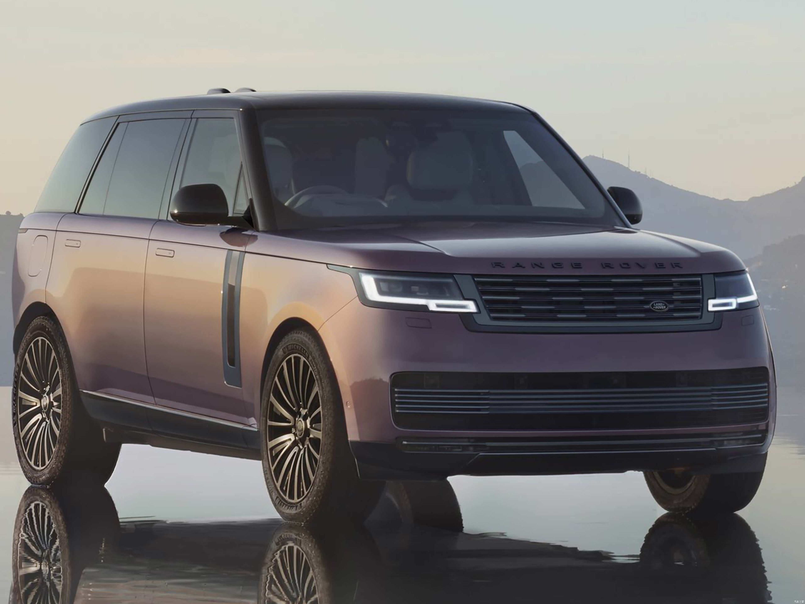 Range Rover Electric in a front three-quarter view