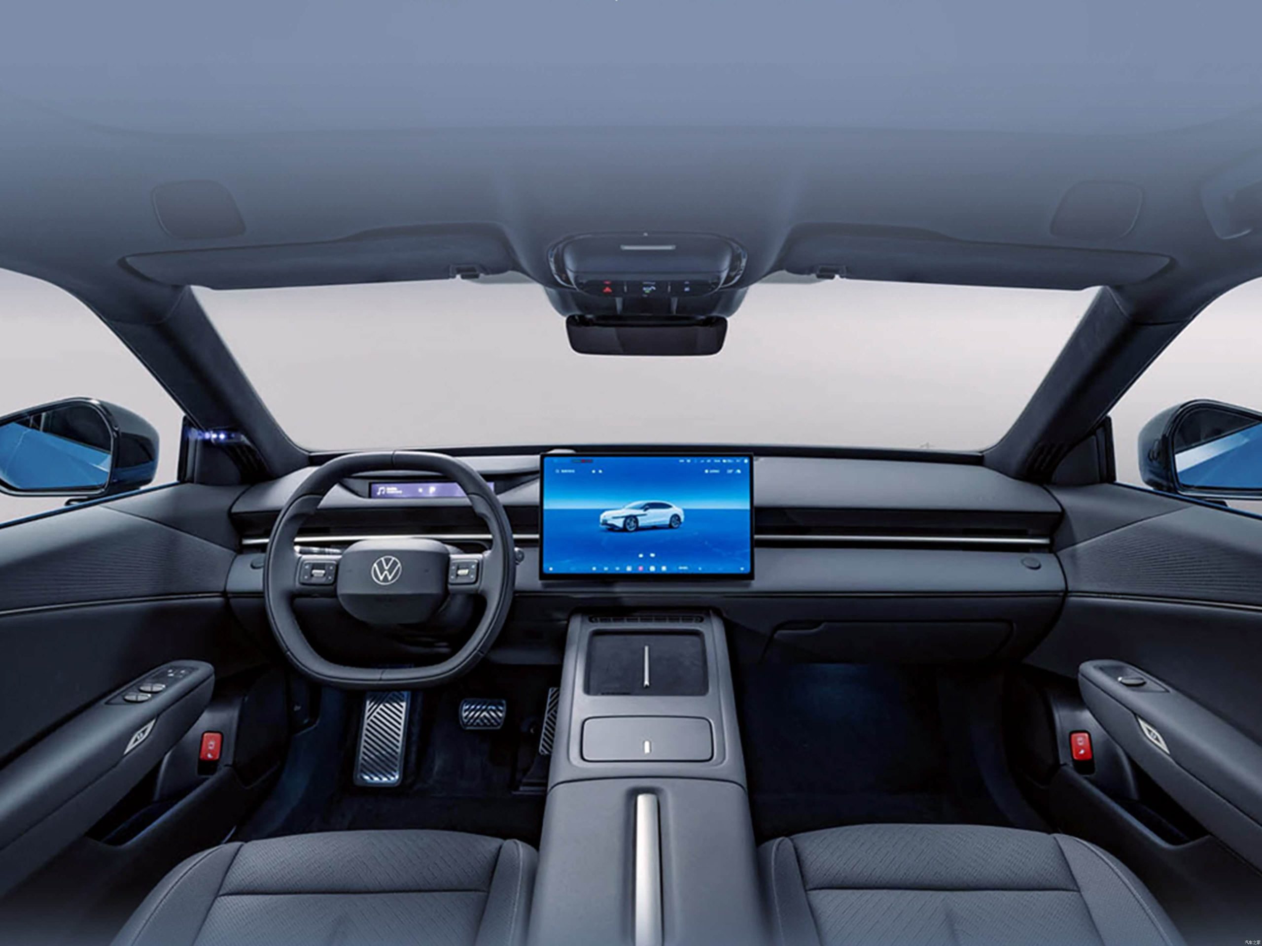Dashboard and front cabin of the Volkswagen ID. UNYX 09