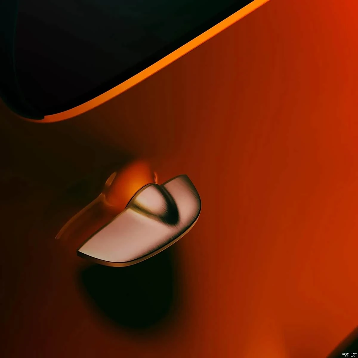 Exposed rounded door handle on the Citroën 2CV electric concept