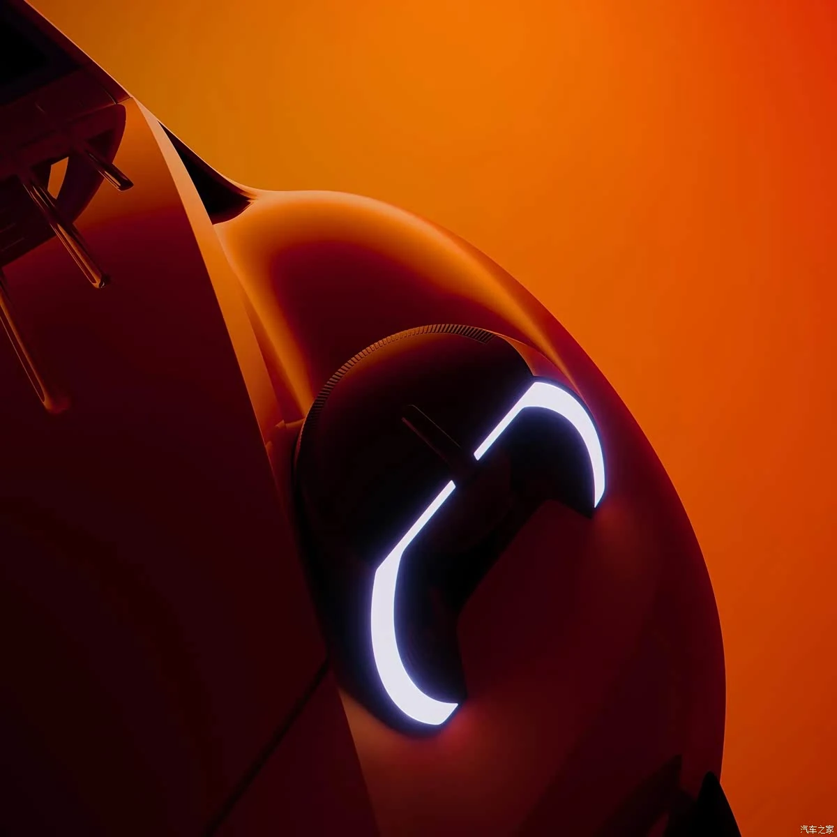 Half-round LED headlamp on the Citroën 2CV electric concept