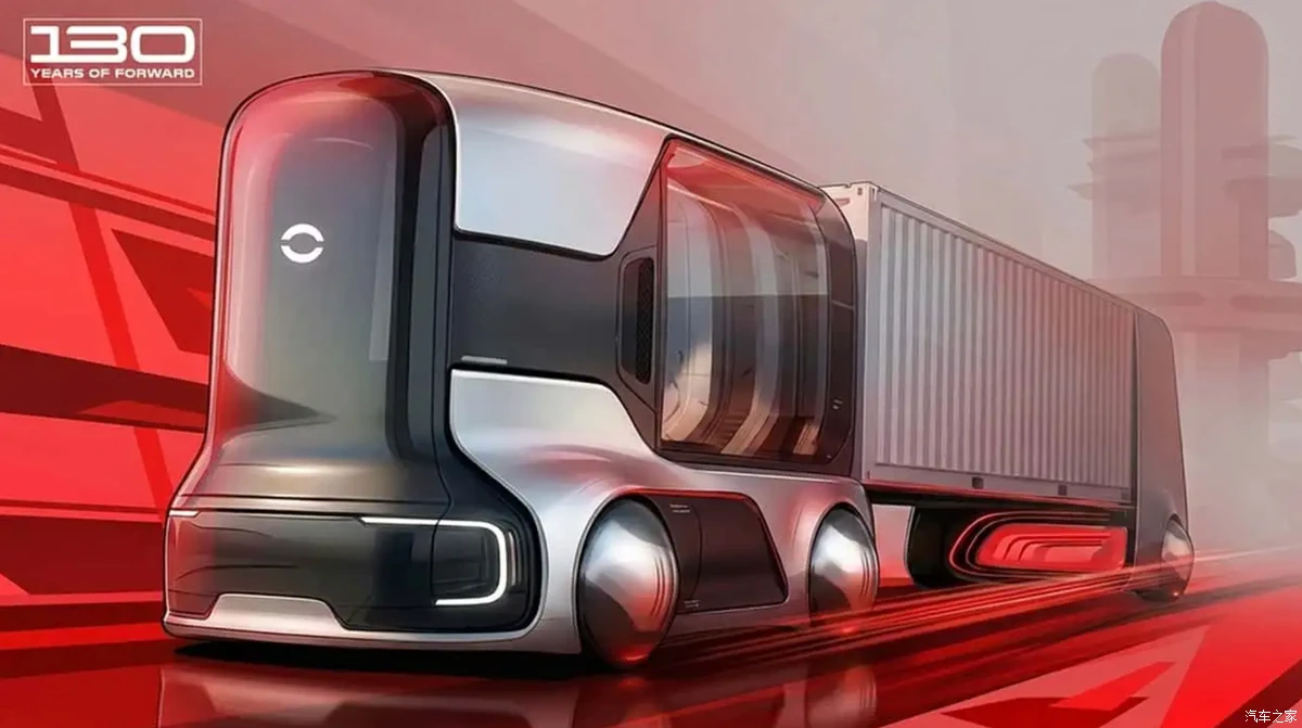 Cabless Daimler autonomous long-haul truck design study