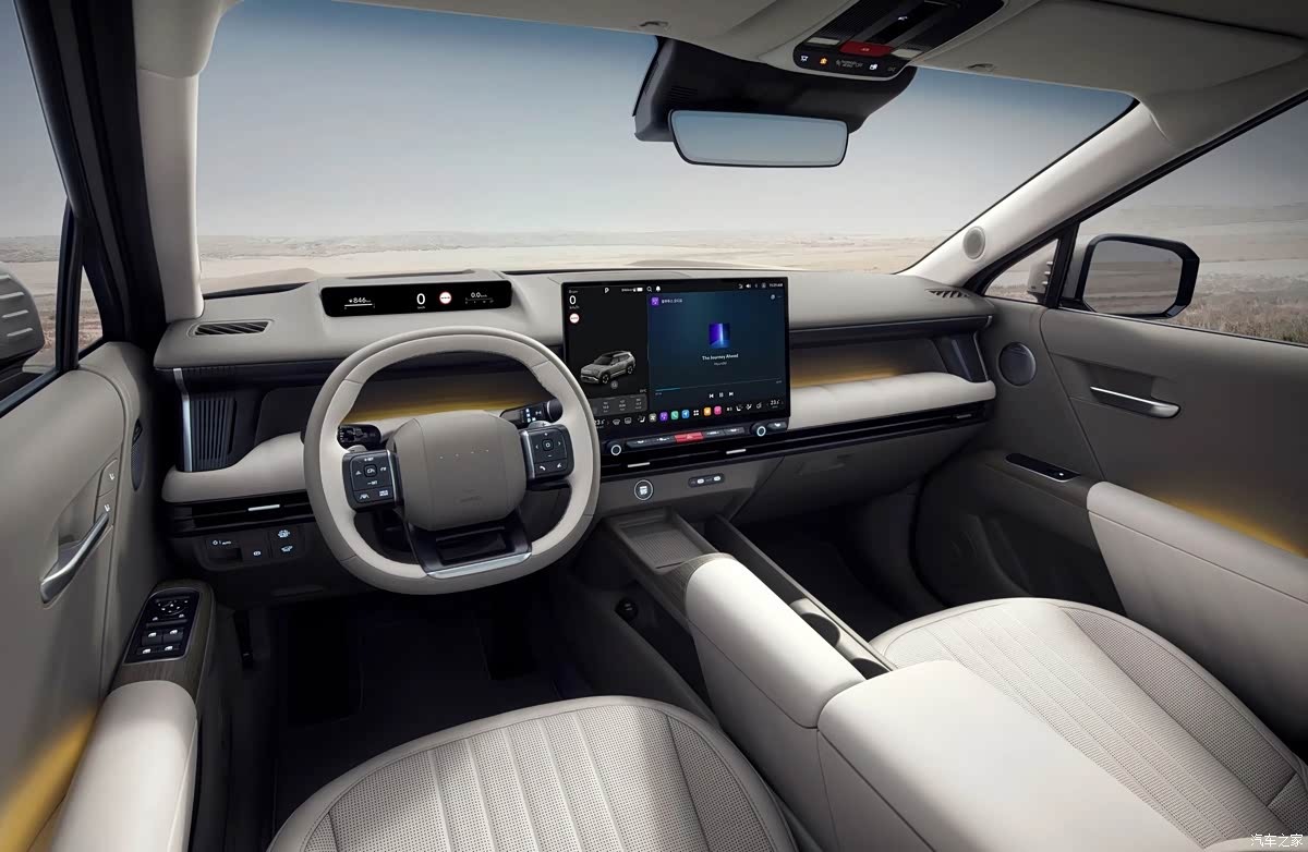 Dashboard and front cabin of the fifth-generation Hyundai Tucson