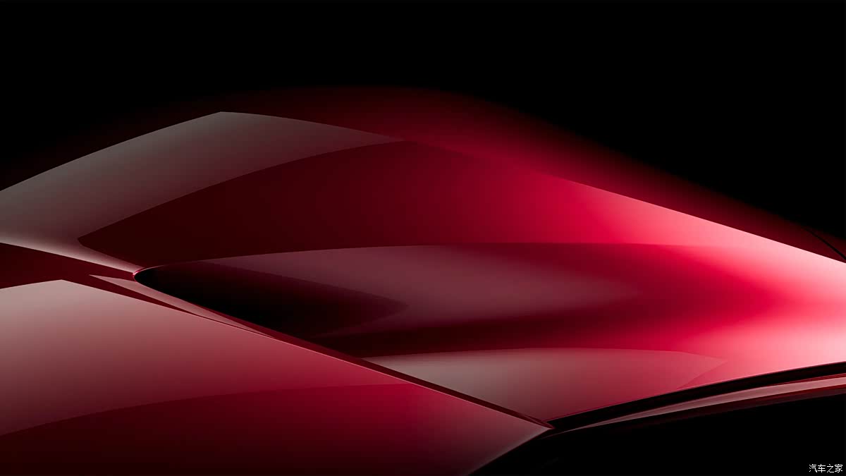 Alfa Romeo Cuorerosso concept profile teaser in red light