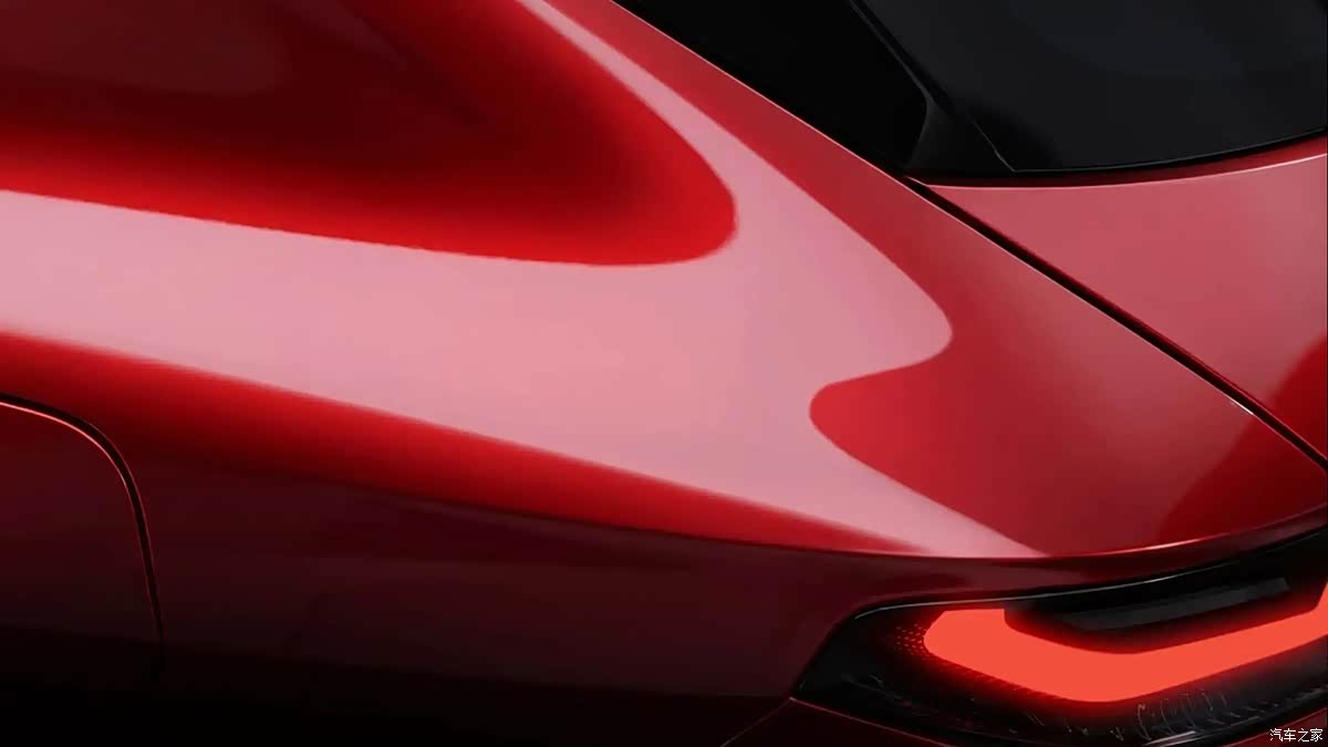 Red Alfa Romeo Cuorerosso concept rear light detail