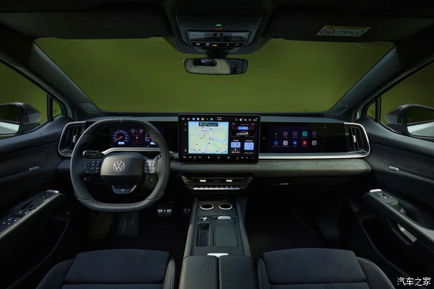 Dashboard and front cabin of the Volkswagen ID. Tiguan